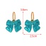 Fashion Pink Resin Bow Earrings