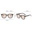 Fashion Transparent Frame Light Tea Slices Pc Rice Nail Large Frame Sunglasses