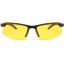 Fashion Black Frame Yellow Green Film Pc Small Frame Square Men's Sunglasses