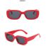 Fashion Red Square Small Frame Sunglasses