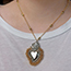 Fashion Gold Copper Love Necklace