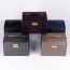 Fashion Champagne Brushed Pu Leather Three-layer Jewelry Packaging Box
