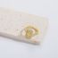 Fashion Square White Zirconium Gold-plated Copper Geometric Open Ring With Diamonds