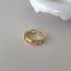 Fashion Thin Ring Copper Set Zirconium Geometric Open Ring