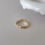 Fashion Chunky Ring Copper Set Zirconium Geometric Open Ring
