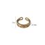 Fashion Chunky Ring Copper Set Zirconium Geometric Open Ring