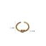 Fashion Gold Metal Knotted Ring