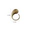 Fashion Gold Metal Comma Open Ring