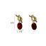 Fashion Amber Metal Knotted Acrylic Drop Earrings