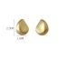 Fashion Gold Metal Irregular Drop Earrings
