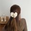 Fashion White Rose Duckbill Clip Fabric Flower Hairpin