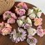 Fashion Pink Rose Clip Fabric Flower Clip