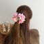 Fashion Pink Rose Duckbill Clip Fabric Flower Hairpin