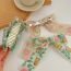 Fashion Pink Embroidered Bow Gripper Cotton And Linen Embroidery Wide Edge Gripper