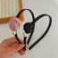 Fashion Black Three-dimensional Flower Hairpin Fabric Rose Pearl Bow Hairpin