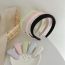 Fashion Black New Chinese Style Sponge Hairpin Fabric Embroidered Wide-brimmed Hairpin