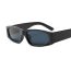 Fashion Gray Frame With White Frame Color Block Small Frame Sunglasses