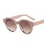 Fashion Rice Framed Champagne Slices Round Frame Rice Nail Sunglasses