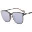 Fashion Gray Frame White Mercury Pc Large Frame Sunglasses