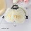 Fashion Cream Color Chiffon Three-dimensional Flower Gripper