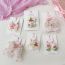 Fashion 6# Cherry Hairpin Lace Cherry Braided Flower Hair Clip Set Of 2