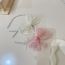 Fashion 6# Pearl Pink Children's Lace Pearl Bow Headband