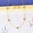 Fashion Eyes Two Piece Set Oval Eyes Shell Necklace Earring Set