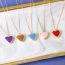 Fashion Pink Oil Dripping Love Photo Box Pendant Necklace