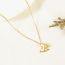 Fashion Gold Diamond White Shell Butterfly Pendant Necklace