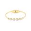Fashion Gold) Plain Circle Titanium Steel Ring Bracelet
