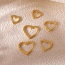 Fashion Gold Copper Love Earring Set Of 6 Pieces