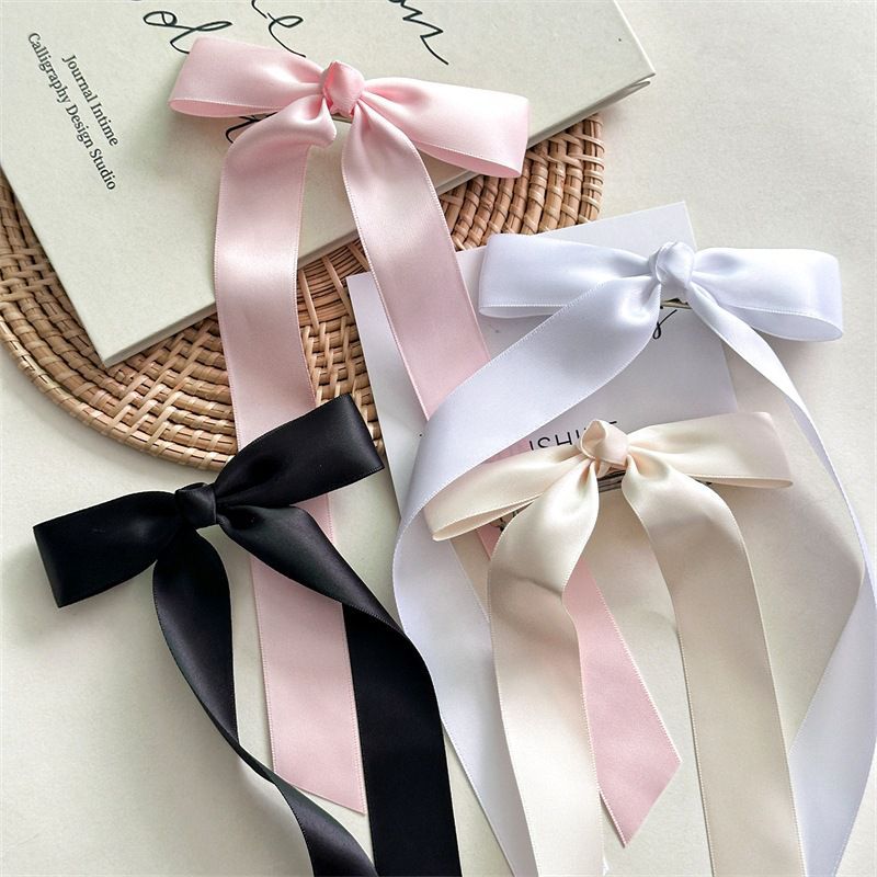Fashion Knotted Black Fabric Bow Hairpin