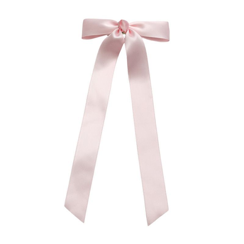 Fashion Knotted Milky White Fabric Bow Hairpin