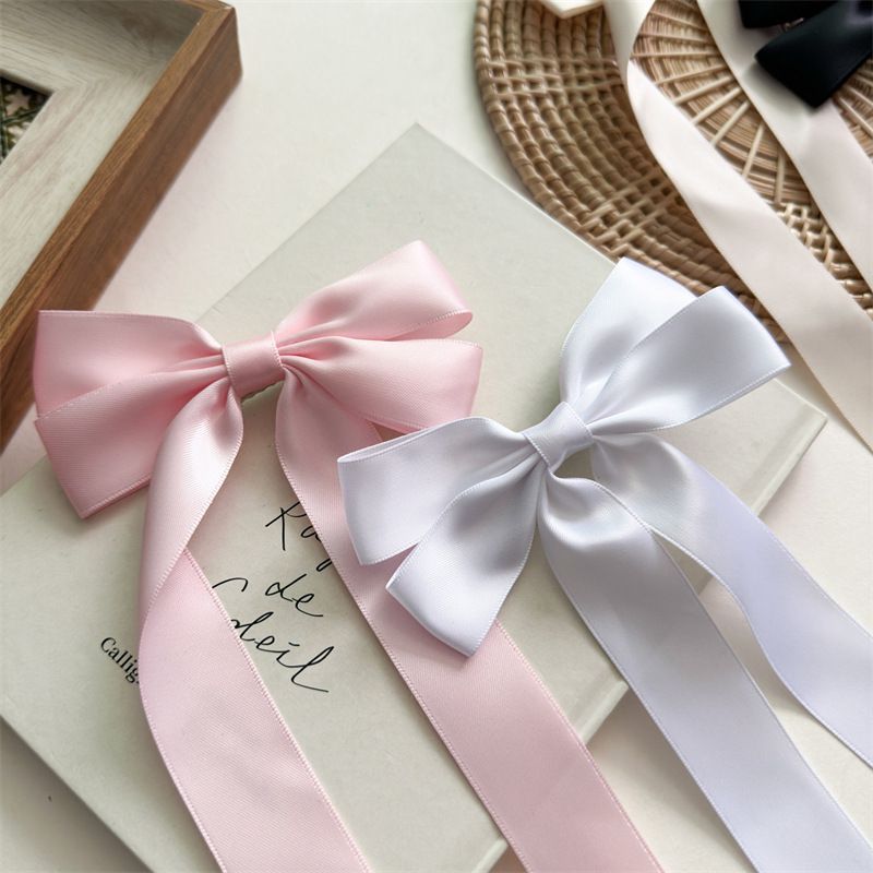 Fashion Wrap Waist Bow Pink Fabric Bow Hairpin