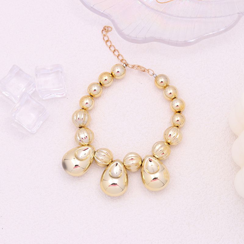Fashion Necklace Acrylic Ball Bead Drop Necklace