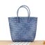 Fashion Orange (large Plastic Handle) Straw Woven Large Capacity Tote Bag