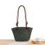 Fashion Green (small Size) Straw Large Capacity Shoulder Bag