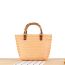 Fashion Blue (small Imitation Bamboo Handle) Straw Large Capacity Handbag