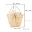 Fashion Wheatgrass Color Yarn Straw Handbag