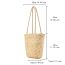 Fashion Natural Straw Color Straw Large Capacity Shoulder Bag