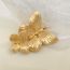 Fashion One-word Clip-gold-small Size (single) Metal Butterfly Hair Clip