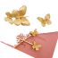 Fashion One-word Clip-gold-large Size Metal Butterfly Hair Clip