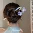 Fashion 1# Hairpin-white-purple Acrylic Flower Hairpin
