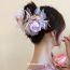 Fashion Duckbill Clip-pink-purple Mesh Flower Bow Pearl Hairpin