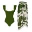 Fashion Green Swimsuit Polyester Lace One-piece Swimsuit