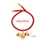 Fashion Red Copper Inlaid Zircon Love Boy And Girl Pendant Braided Bracelet