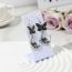 Fashion White Acrylic L-shaped Earring Display Stand