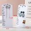 Fashion White (default Font) 36 Pairs Of 72-hole Earring Display Board