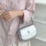 Fashion White Pu Flip Shoulder Bag