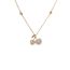 Fashion Silver-zircon Cherry Necklace (thick Real Gold Plating) Zirconia Cherry Pendant Necklace